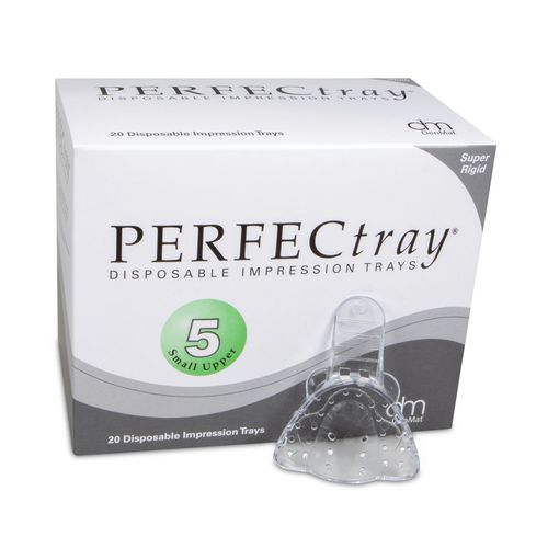 Cucchiaio d'impronta dentale per protesi parziale - Perfectray® #5  - DenMat Holdings - superiore / perforato