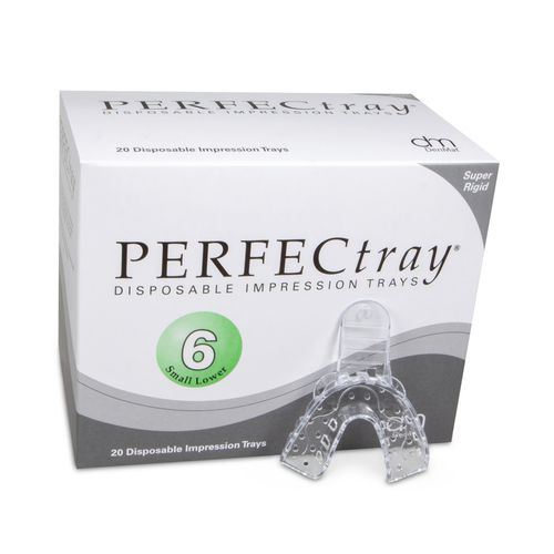Cucchiaio d'impronta dentale per protesi parziale - Perfectray® #6  - DenMat Holdings - inferiore / perforato