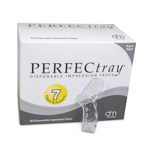 Cucchiaio d'impronta dentale per protesi parziale - Perfectray® #7  - DenMat Holdings - superiore / inferiore / perforato