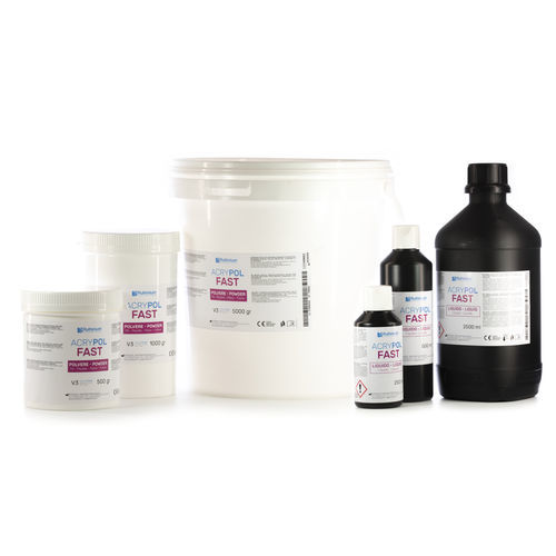 Materiale odontoiatrico in PMMA - ACRY POL FAST - Ruthinium Group - per protesi dentarie / liquido / in polvere