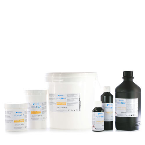 Materiale odontoiatrico in PMMA - ACRY SELF - Ruthinium Group - per ricostruzione dentale / liquido / in polvere