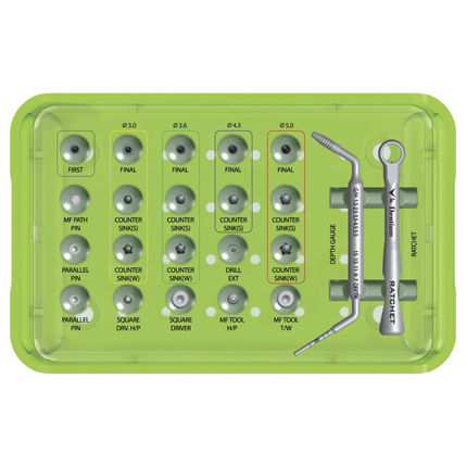 Strumentario chirurgico per implantologia dentale - UXIFN, UXNS - Dentium - per chirurgia odontoiatrica