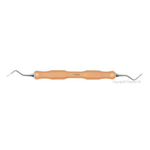 Curetta odontoiatrica - F10 - DEPPELER - autoclavabile / per forcazioni