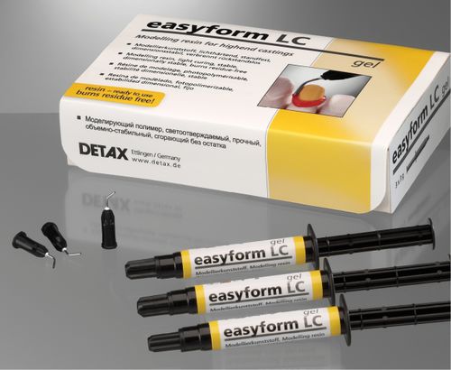 Materiale odontoiatrico in resina - easyform LC - DETAX GmbH & Co. KG   - da colata / di modelizzazione / in gel