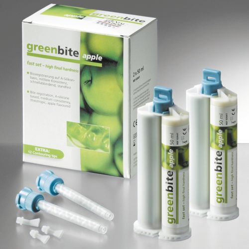Materiale odontoiatrico in silicone - greenbite apple - DETAX GmbH & Co. KG   - per portaimpronte