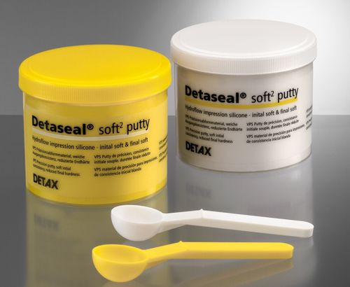 Materiale odontoiatrico in silicone - Detaseal® hydroflow soft2 - DETAX GmbH & Co. KG   - per portaimpronte / bianco