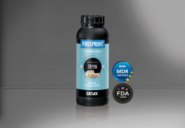 Materiale odontoiatrico in resina - FREEPRINT® TRYIN - DETAX GmbH & Co. KG   - per ricostruzione dentale / per stampa 3D / fotopolimerizzable