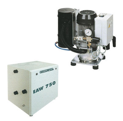Sistema di aspirazione per studio dentistico - EAW series - Eurocompress - per liquidi