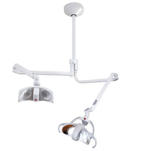 Braccio di distribuzione a soffitto - DUO - FARO - per terapia intensiva / articolato / con per studio con lampada scialitica