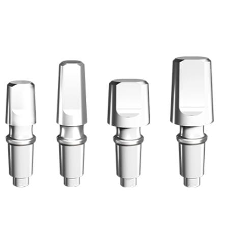Pilastro dentale per impianto in acciaio inossidabile - 02.0x.0x series - FGM Dental Products - interno / dritto / cementato