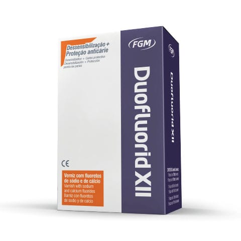 Materiale odontoiatrico in vernice al fluoro - Duofluorid XII - FGM Dental Products - per ricostruzione dentale