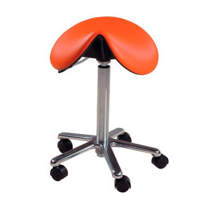 Sgabello per studio odontoiatrico - FIMET - con rotelle / a forma di sella