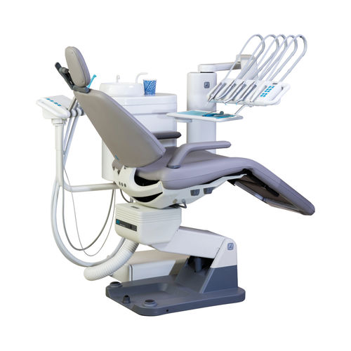 Riunito odontoiatrico con poltrona - F1 Continental - FIMET - con monitor / con portastrumenti / con illuminazione