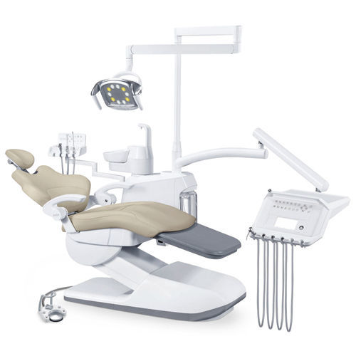 Riunito odontoiatrico con poltrona - AL-388SD - Foshan Anle Medical Apparatus - con poggiatesta flessibile / con sistema di igiene / con portastrumenti