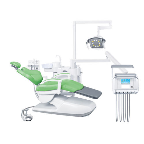 Riunito odontoiatrico con poltrona elettrica - AL-388SA - Foshan Anle Medical Apparatus - con poggiatesta flessibile / con sistema di igiene / con portastrumenti