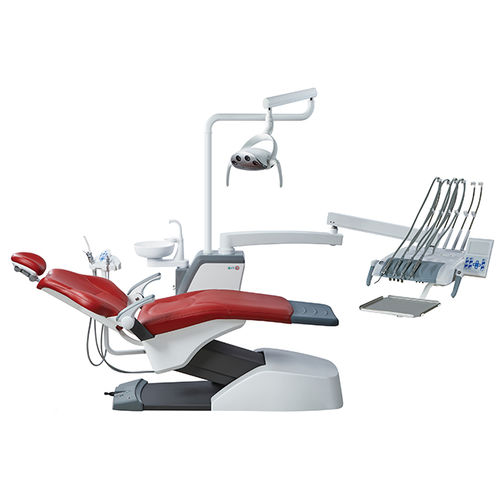 Riunito odontoiatrico con poltrona elettrica - KLT-6220 S6 - Foshan Roson Medical Instrument - con poggiatesta flessibile / con sistema di igiene / con portastrumenti