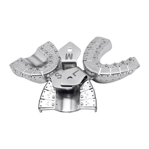 Cucchiaio d'impronta dentale per protesi parziale - Foshan Roson Medical Instrument - perforato