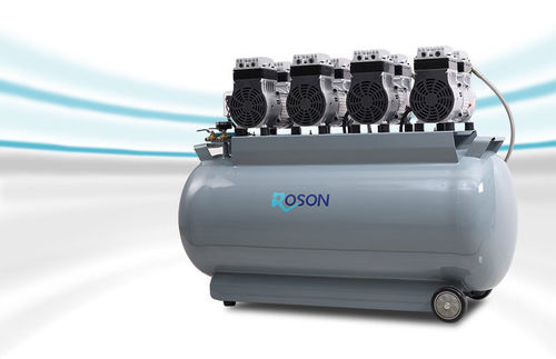 Compressore d'aria per odontoiatria - RA08 - Foshan Roson Medical Instrument - con rotelle / 8 postazioni / con essiccatore d'aria