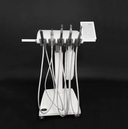 Portastrumenti per unità odontoiatrica mobile - Cart-5 - Galit - con illuminazione LED / 5 strumenti