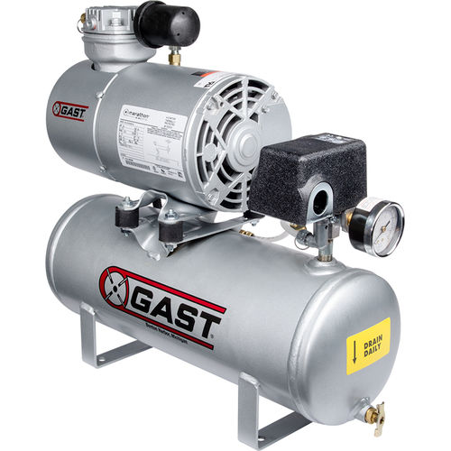 Sistema di compressione d'aria medico - 2LAF-46T-M200EX - GAST GROUP LTD   - a pistone / a secco / termico