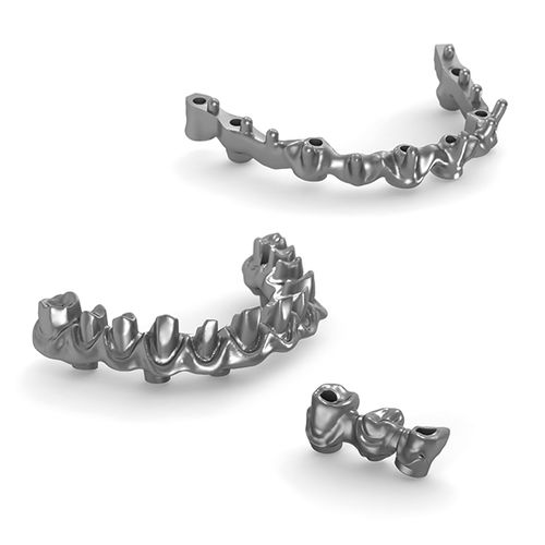 Ponte dentale in titanio - GEASS S.r.l.   - CoCr / in PMMA / in zircone