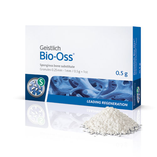 Sostituto osseo xenotrapianto - Bio-Oss® S - Geistlich Pharma - per chirurgia dentale / granulati