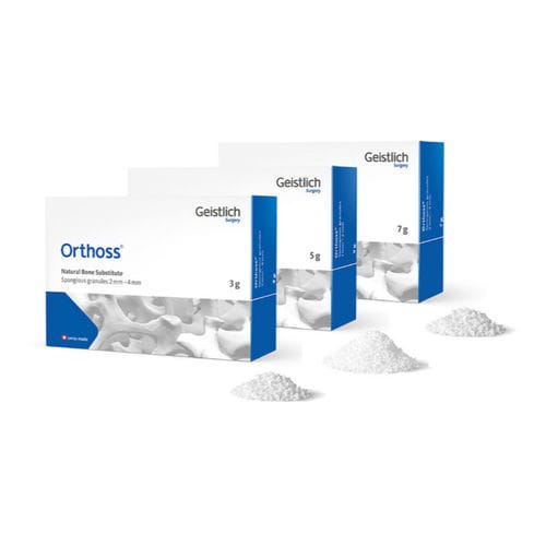 Sostituto osseo allotrapianto - Orthoss® - Geistlich Pharma - per chirurgia ortopedica / granulati