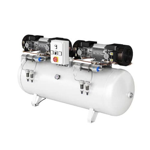 Compressore d'aria medico - CLINIC DRY 12.500 HS - Gentilin - a membrana / con essiccatore d'aria / senza olio