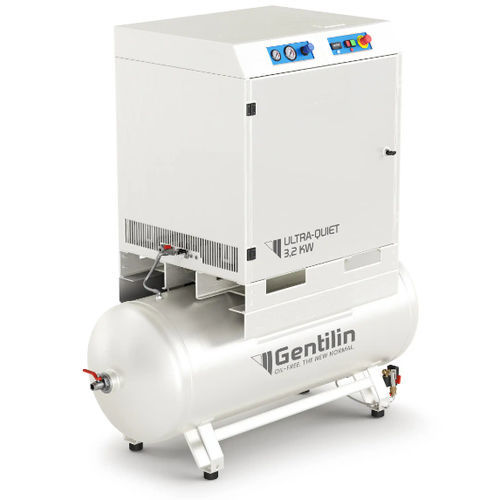 Compressore d'aria medico - QUBE DRY 550/270 HS - Gentilin - a membrana / con essiccatore d'aria / senza olio