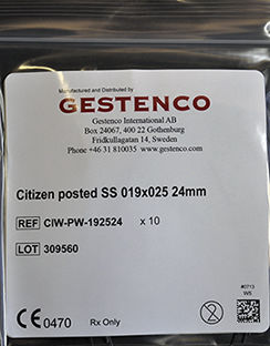 Filo ortodontico NiTi - CITIZEN  - Gestenco International AB   - in acciaio inossidabile