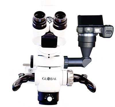 Microscopio diagnostico ORL - A-Series™ - Global Surgical Corporation   - con rotelle / a soffitto / a muro