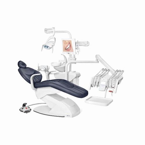 Riunito odontoiatrico con poltrona elettrica - Gnatus G4 H - Gnatus - con monitor / con portastrumenti / con illuminazione