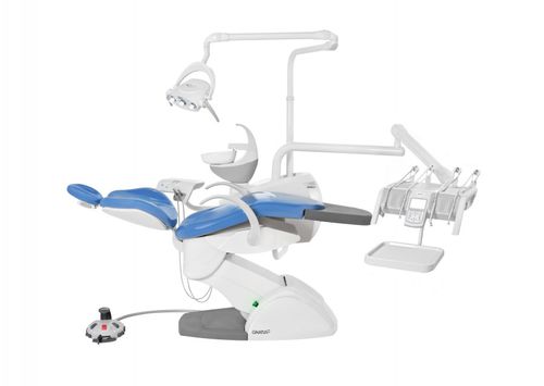 Riunito odontoiatrico con poltrona elettromeccanica - Gnatus G8 Fit H - Gnatus - con portastrumenti / con illuminazione