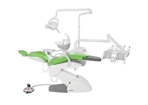 Riunito odontoiatrico con poltrona elettromeccanica - Gnatus G8 H - Gnatus - con portastrumenti / con illuminazione