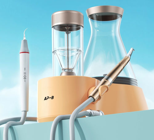 Ablatore di tartaro con pulitore a getto di polvere - AP-B - Guilin Woodpecker Medical Instrument Co., Ltd.   - pneumatico / autoclavabile