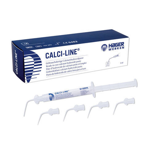 Materiale odontoiatrico in idrossido di calcio - Calci-Line® - Hager & Werken - per ricostruzione dentale / per otturazione canalare / pasta