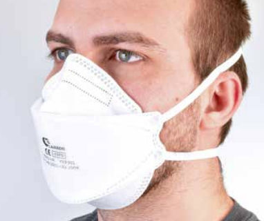 Mascherina di protezione FFP3 - Miramask® - Hager & Werken - senza lattice / scatola da 50 pezzi