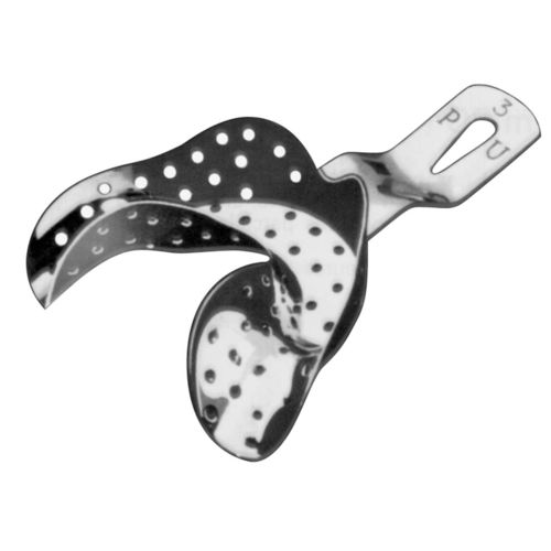 Cucchiaio d'impronta dentale per protesi parziale - WL 225-02 - Karl Hammacher - inferiore / perforato