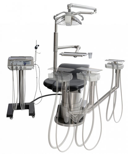 Riunito odontoiatrico con poltrona - D2-EC(SA) - DKL CHAIRS GmbH - compatto / con poggiatesta flessibile / con sistema di igiene