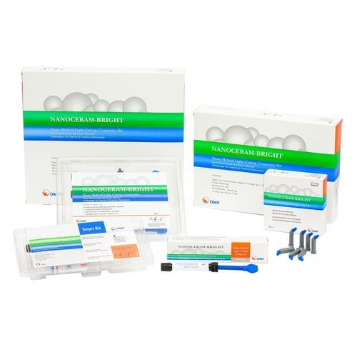 Materiale odontoiatrico in composito ibrido - NANOCERAM-BRIGHT - DMP - per ricostruzione dentale / per otturazione canalare / fotopolimerizzable
