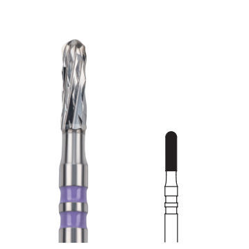 Fresa ortodontica - C4AK series - Edenta - in carburo di tungsteno / in gesso / in stagno
