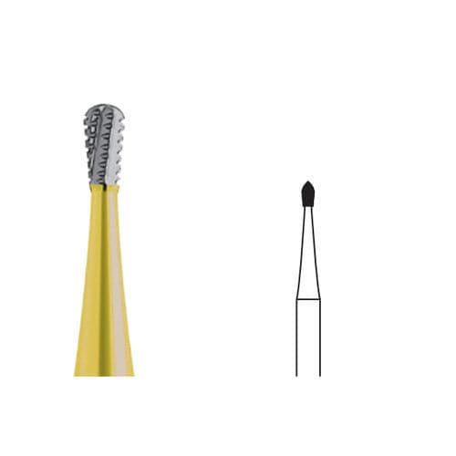 Fresa odontoiatrica - H7PC - Edenta - in carburo di tungsteno / di taglio / cross-cut