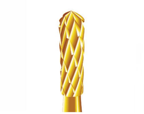 Fresa odontoiatrica - T7XL - Edenta - in oro / in carburo di tungsteno / di taglio