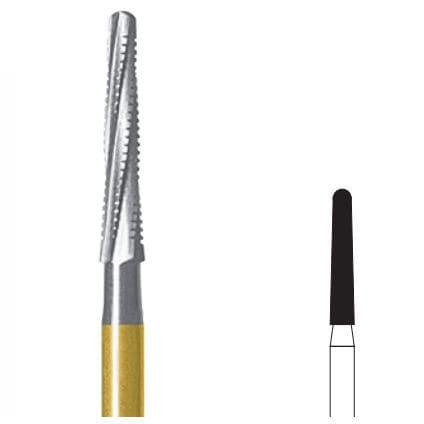 Fresa endodontica - C269GKS - Edenta - in diamante / cross-cut / conica