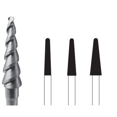 Fresa odontoiatrica - 3780 - Edenta - in carburo di tungsteno / di fresatura / di taglio