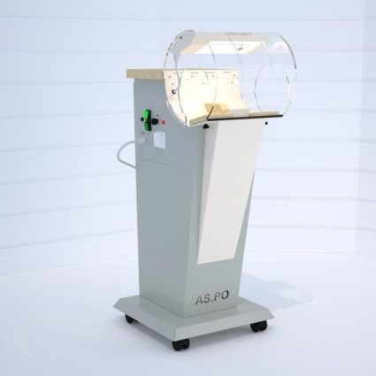 Postazione di lavoro per laboratorio odontotecnico con cappa - AS.PO - ERIO - compatta / mobile / automatica
