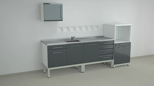 Tavolo di procedura da laboratorio - S series - ERIO - per laboratorio odontotecnico / con cassetti / con scomparti