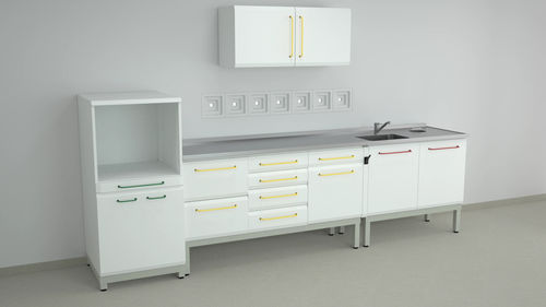 Tavolo di procedura da laboratorio - S series - ERIO - per laboratorio odontotecnico / con cassetti / con scomparti