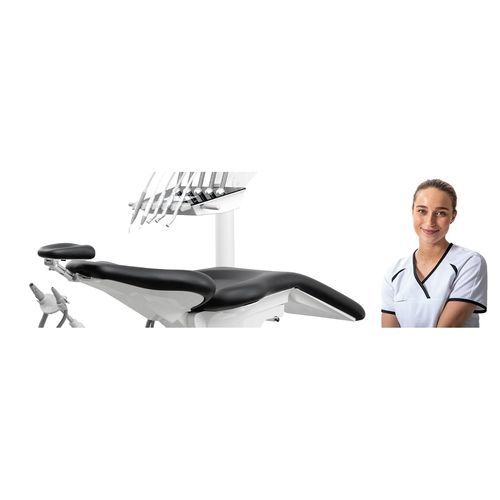 Riunito odontoiatrico con poltrona elettrica - Heka S+ Pillar - Heka Dental - con poggiatesta flessibile / con sistema di igiene / con camera intraorale