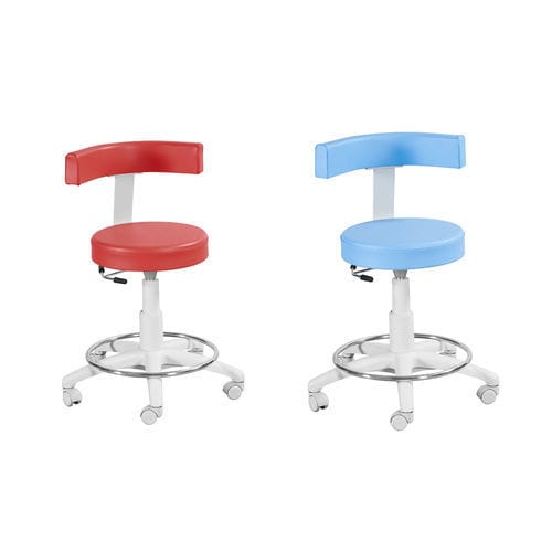 Sgabello per ambulatorio - NICE - New Idem - odontoiatrico / ad altezza regolabile / basculante